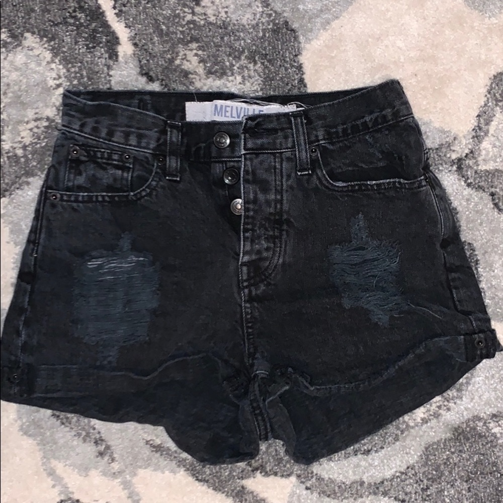 Brandy Melville Black Jean Shorts
